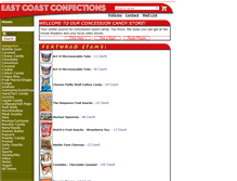 Tablet Screenshot of eastcoastconfections.com